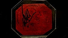 A British Guiana One-Cent Magenta stamp is displayed for photographs at premises of the Sotheby's auction house, in London, Wednesday, April 28, 2021.
