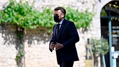Emmanuel Macron bei einem Besuch im Süden des Landes