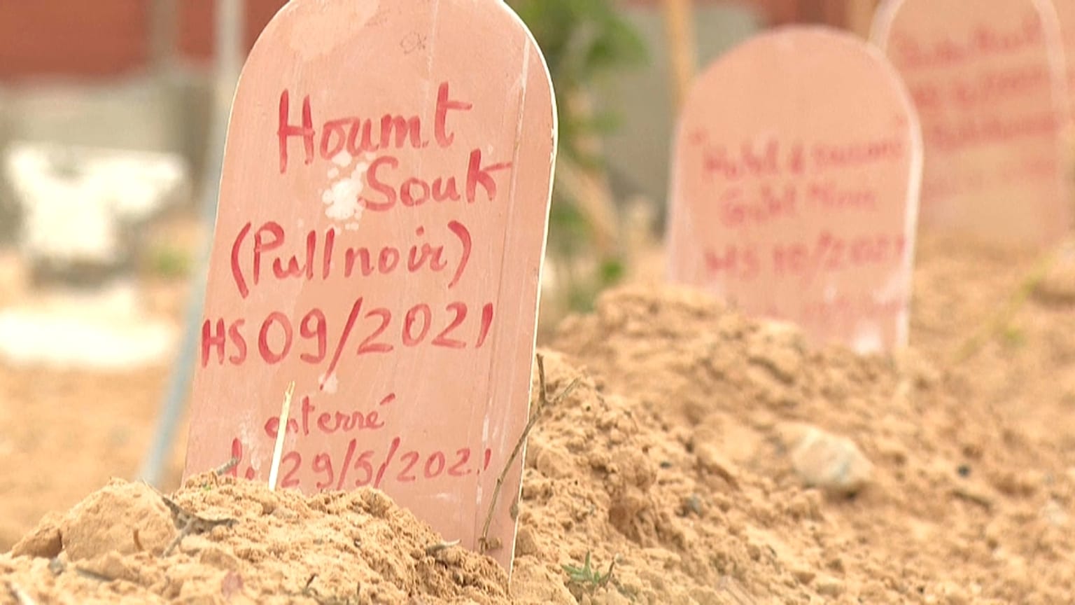 Cimetière "Le jardin d'Afrique", à Zarzis, en Tunisie, le 2 juin 2021