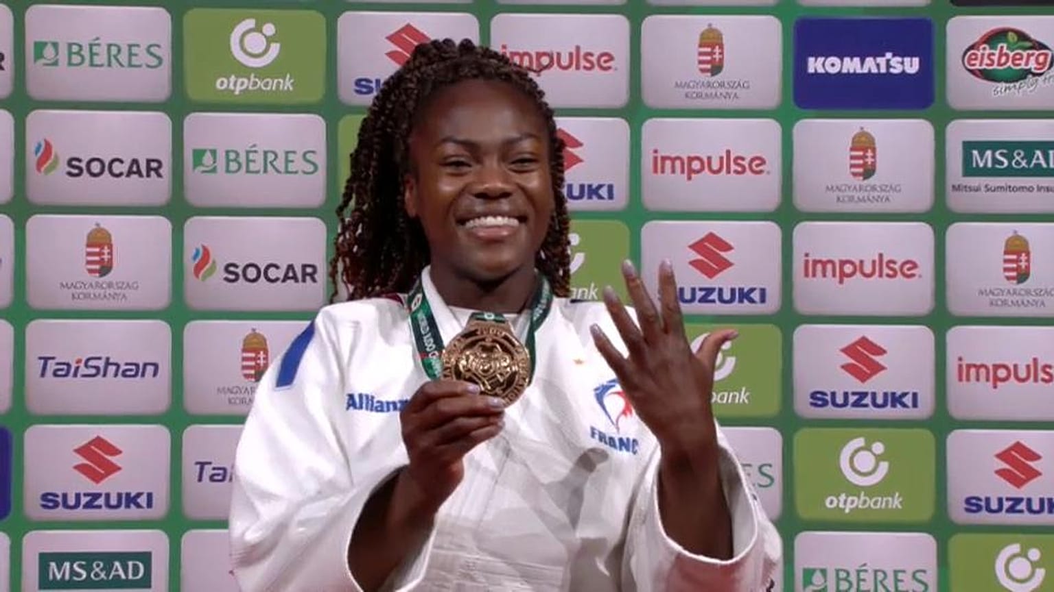 Cinque titoli mondiali in carriera per Clarisse Agbegnenou. 