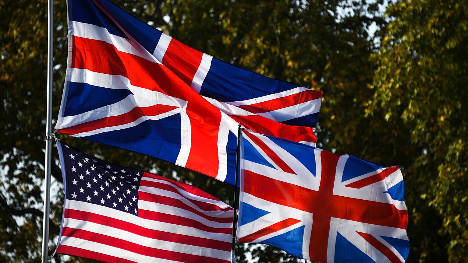 USA and UK Flags