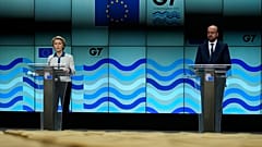 Rueda de prensa de los líderes europeos previa a la Cumbre del G7