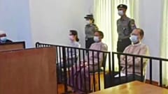 دادگاه آنگ سان سوچی در ۲۴ مه ۲۰۲۱ (۳ خرداد ۱۴۰۰)