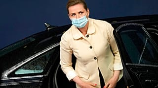In this file photo dated Monday, May 24, 2021, Denmark's Prime Minister Mette Frederiksen arrives for an EU summit in Brussels.