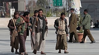 مسلحون حوثيون في صنعاء. 2021/02/16