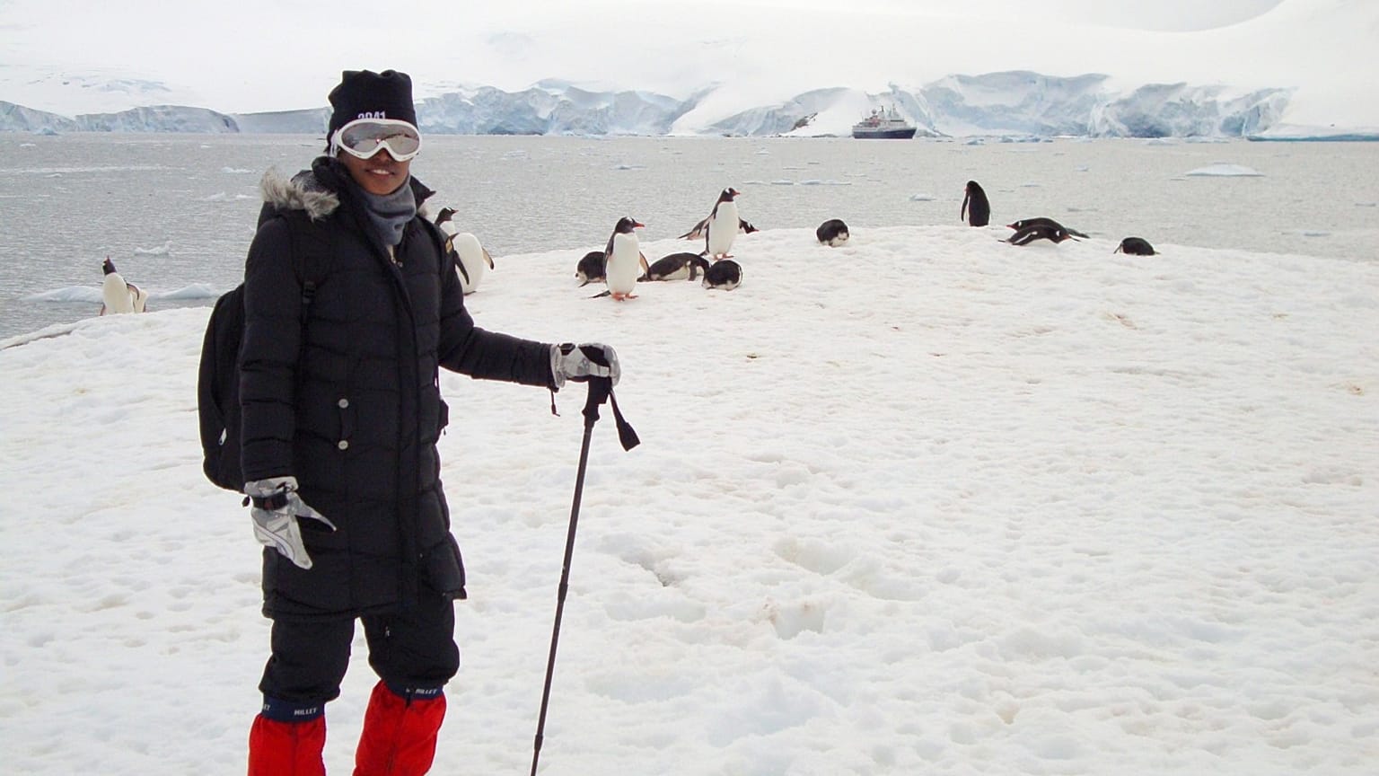 Arctic Angel Divya Nawale witnessed snow for the first time when visiting Antarctica. 