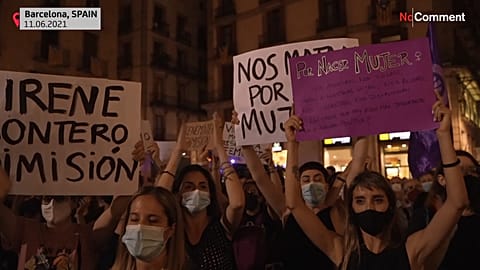 Women protest in Spain