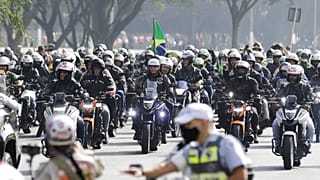 Motoros felvonulás Sao Paulóban