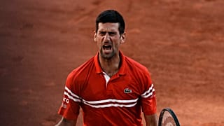 Serbia's Novak Djokovic defeats Stefanos Tsitsipas of Greece 6-7, 2-6, 6-3, 6-2, 6-4 to win the French Open Sunday, June 13, 2021