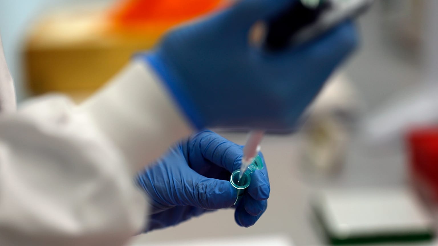 File photo: Virus lab