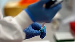 File photo: Virus lab