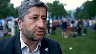 Hristo Ivanov, intervistato a Sofia. 