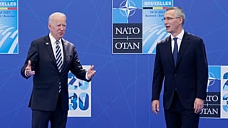 Le président américain et le secrétaire général de l'Otan