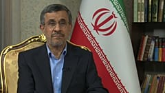 Iran’s former president Mahmoud Ahmadinejad talks to Euronews