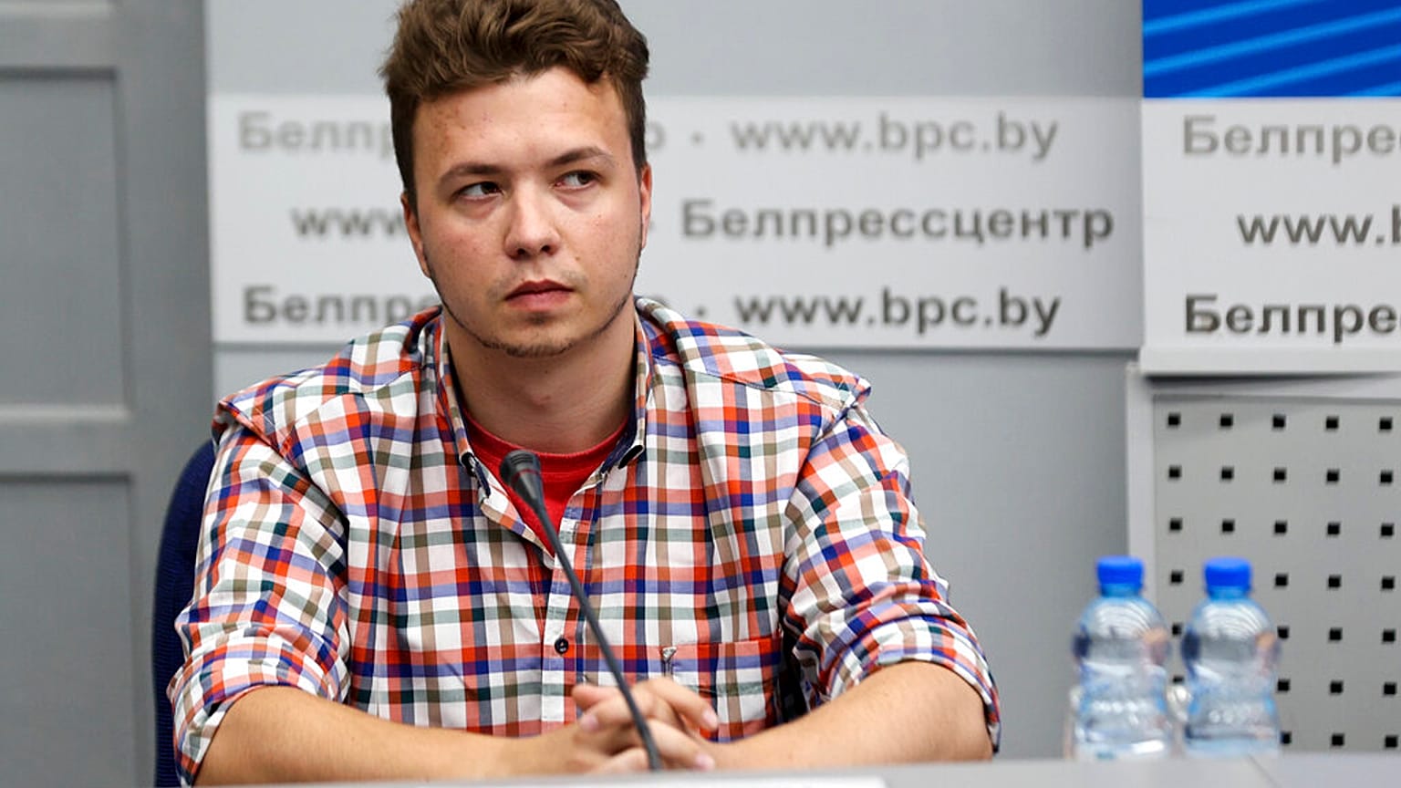 Raman Prataszevics a sajtótájékoztatón