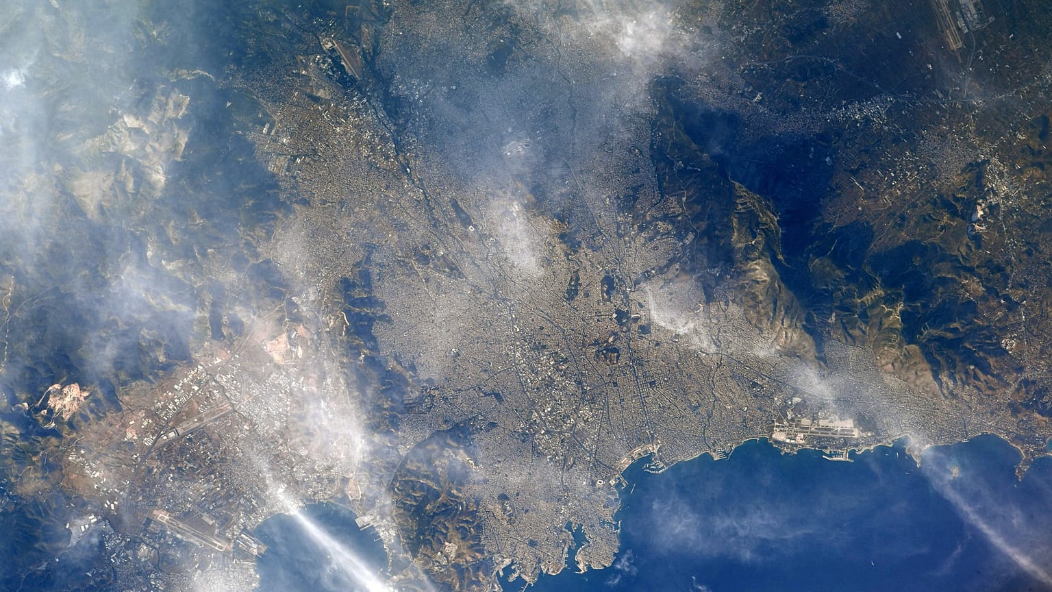 Athens from ISS