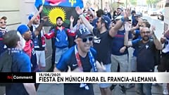 Los seguidores de los Bleus llegan a Múnich para el encuentro contra Alemania