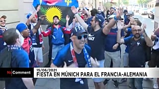 Los seguidores de los Bleus llegan a Múnich para el encuentro contra Alemania