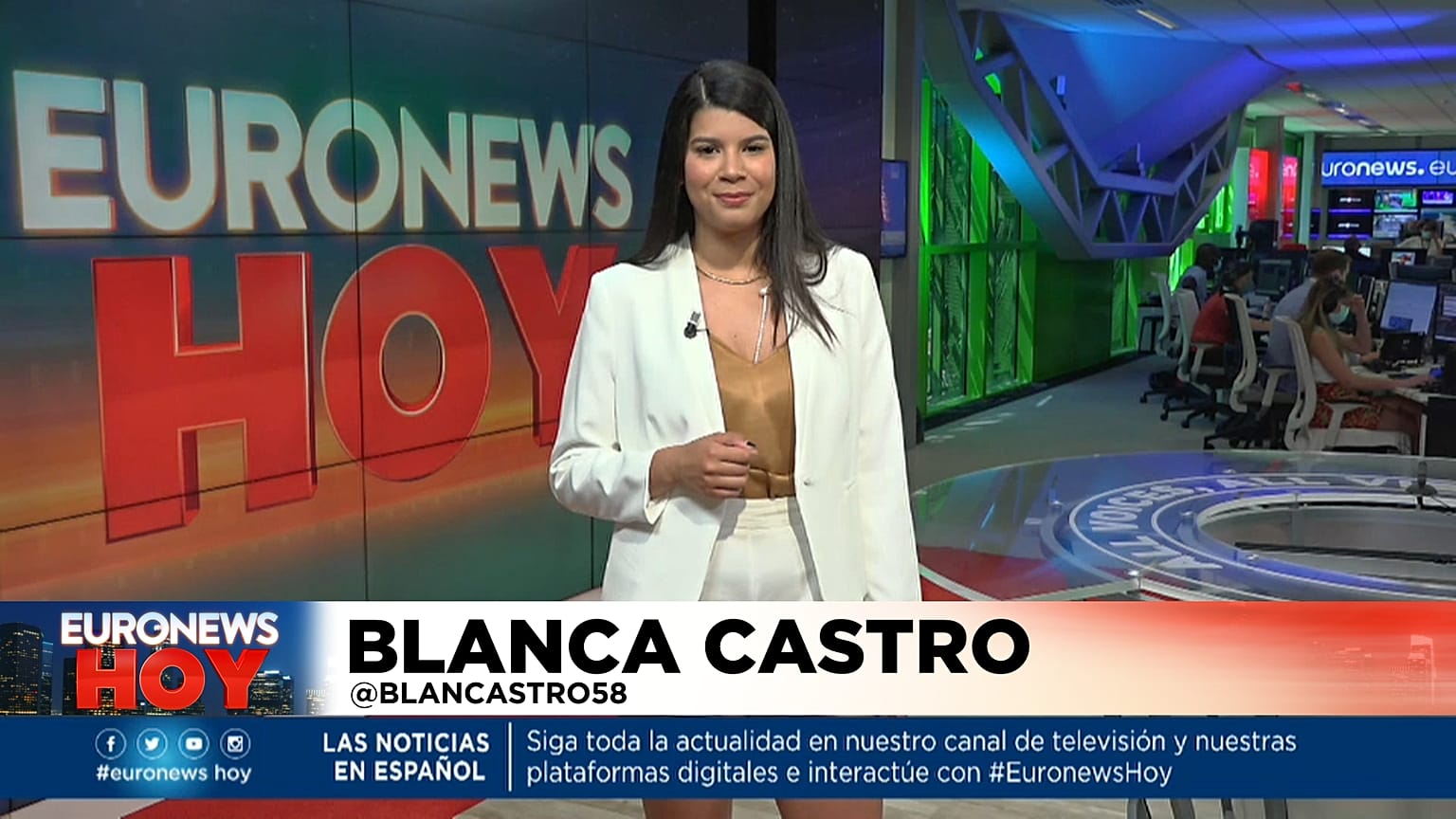 Blanca Castro en Euronews Hoy