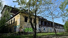 A Nagyvásártelep központi épülete a Fudan majdani területén 