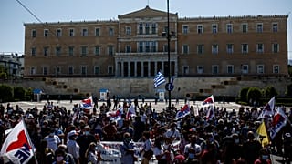 Απεργιακή συγκέντρωση στο Σύνταγμα