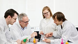 German physicist Karl Leo and his team
