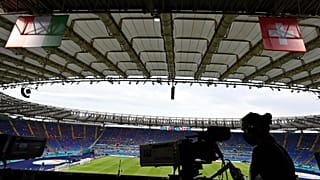 Olympiastadion in Rom for dem Spiel Italien gegen Schweiz