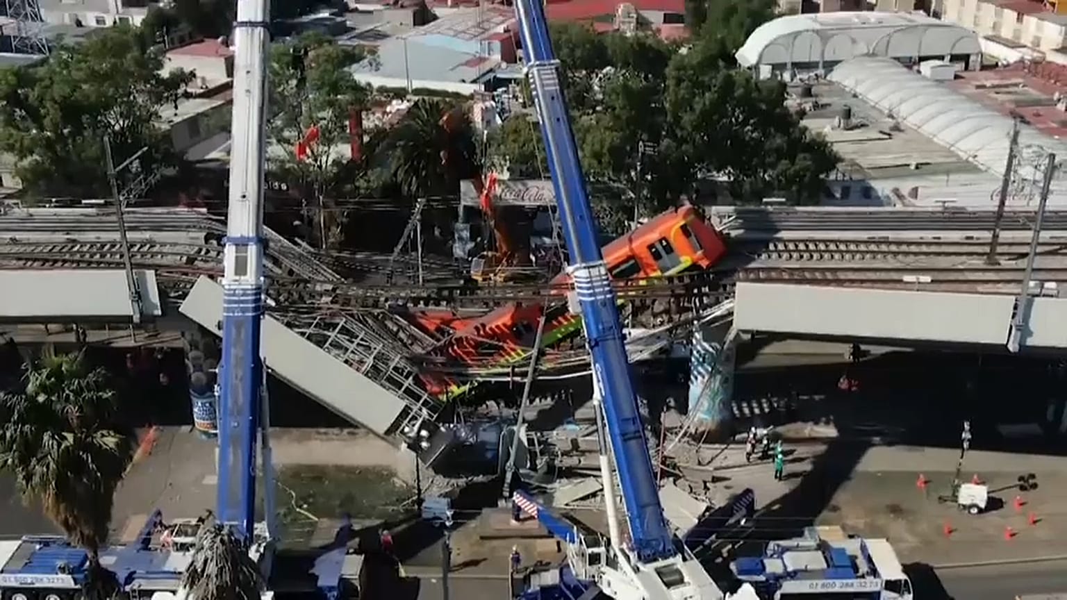 Colapso en la Línea 12 del metro de Ciudad de México