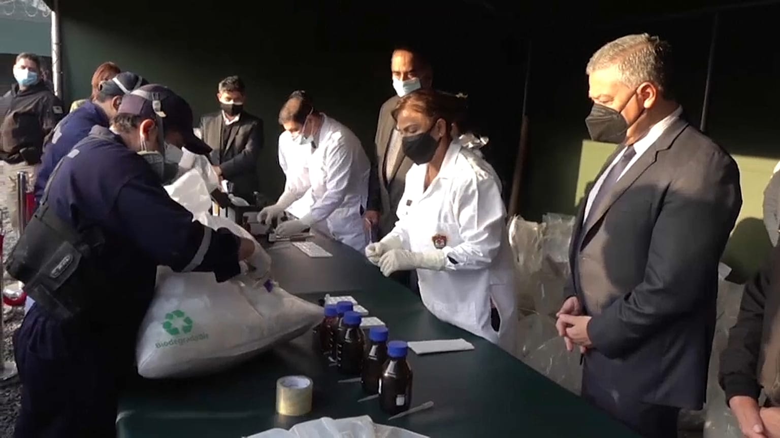 El mayor alijo de drogas incautado en Perú