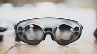 The Magic Leap 1 headset allowed doctors to visualise a 3D map of the inside of a patient's skull.