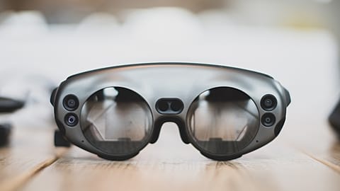 The Magic Leap 1 headset allowed doctors to visualise a 3D map of the inside of a patient's skull. 