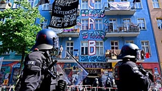 Besetztes Haus in der Rigaer Straße 94