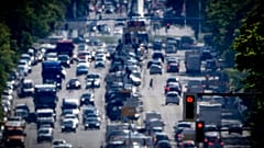 Verkehr auf dem Kaiserdamm in Berlin, 31.05.2021