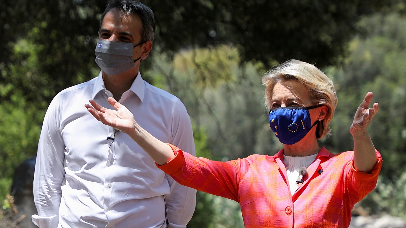 La présidente de la Commission européenne et le Premier ministre grec