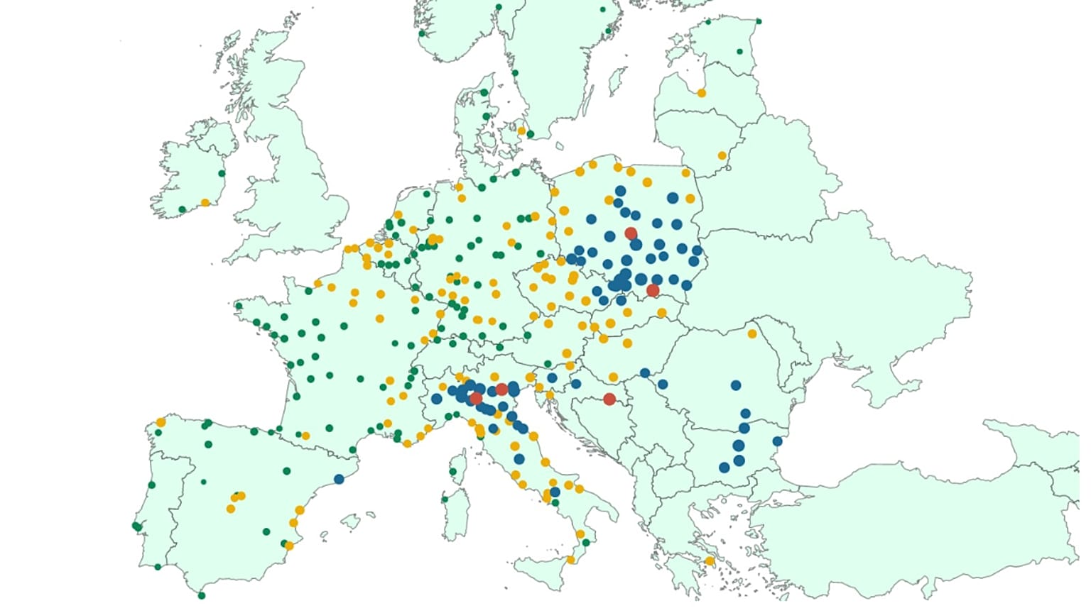 Italia, Polonia e Croazia sono nella top ten delle città più inquinate