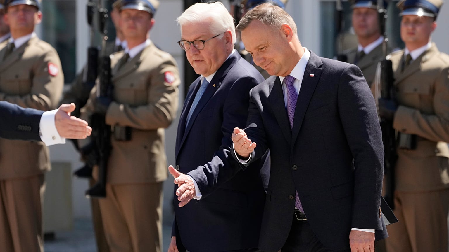 Der deutsche Präsident und sein polnischer Amtskollege Duda in Warschau. 