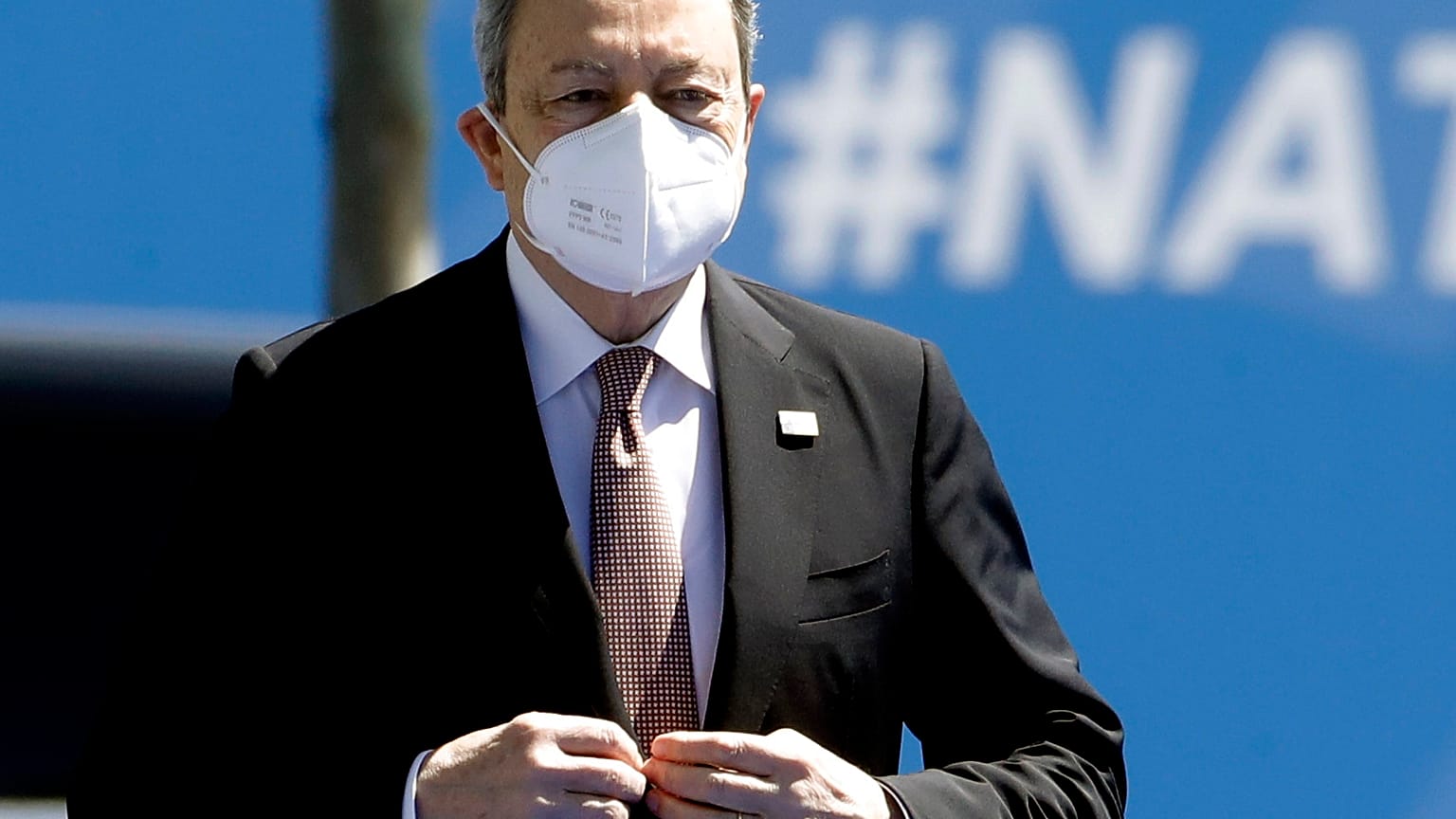Il premier Mario Draghi al summit NATO di Bruxelles del 14 giugno