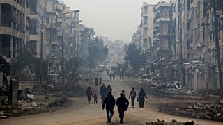 في أحد أحياء حلب - 2012