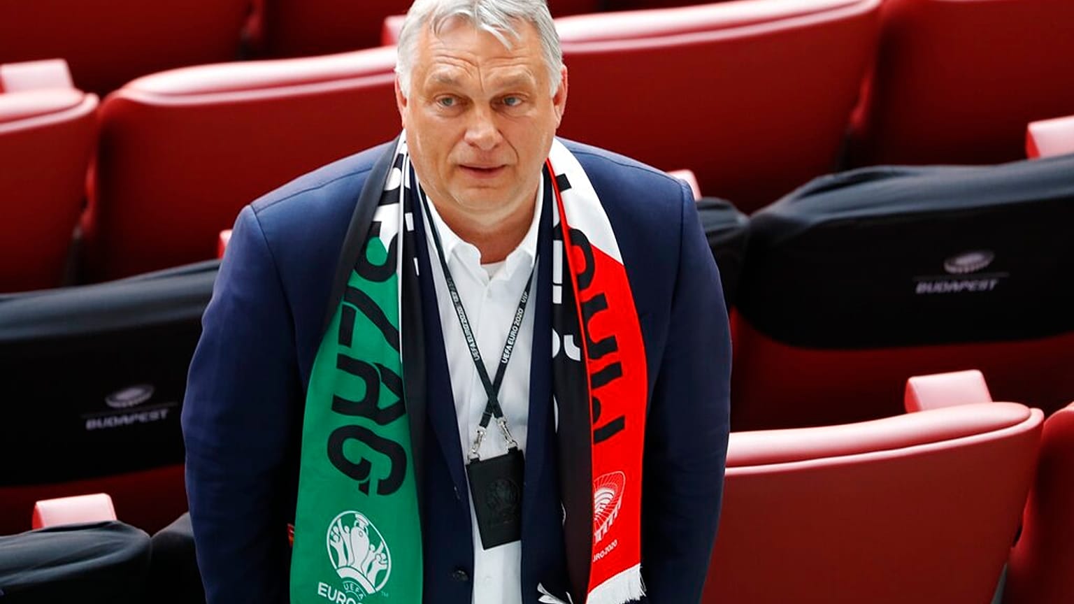 Orbán Viktor miniszterelnök a magyar-portugál meccsen