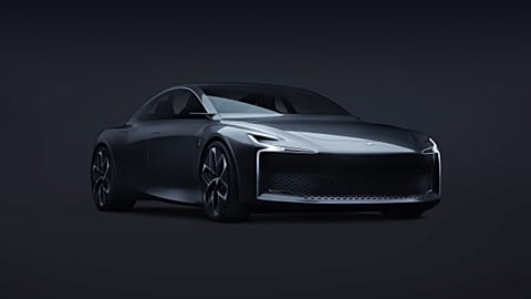 Conceptual image of the Hopium Machina hydrogen-powered car.