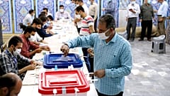 Ein Wahllokal in Teheran