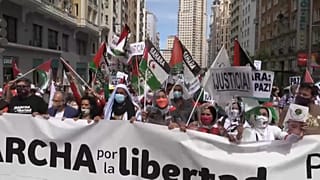 Marcha pelo povo sarauí chega a Madrid