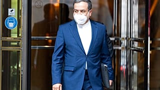 Iranian deputy foreign minister Abbas Araghchi leaves the Grand Hotel in Vienna last Saturday