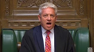 John Bercow cuando era presidente de la Cámara de los Comunes
