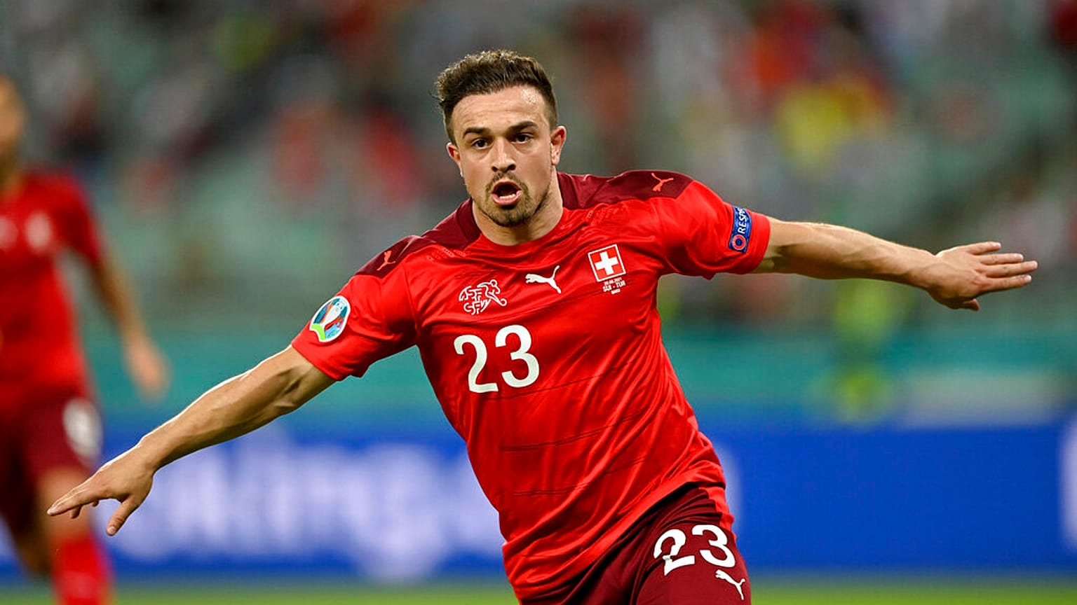 Xherdan Shaqiri schoss gegen die Türkei gleich zwei Tore für die Schweiz