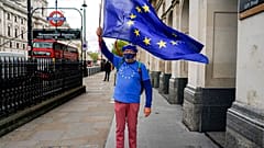 Manifestante antibrexit en el Reino Unido