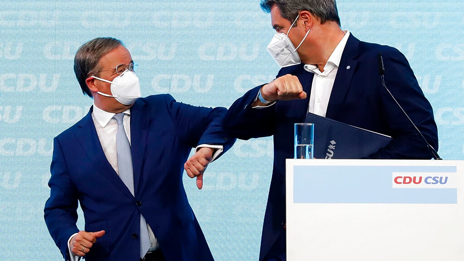 La pace armata fra il candidato cancelliere Laschet e il coprotagonista Söder