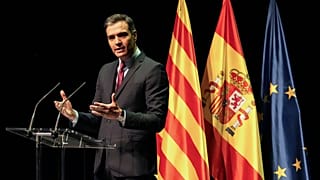 Una imagen de Pedro Sánchez durante el anuncio el 21 de junio de 2021.