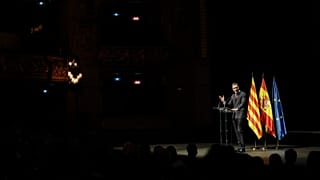 Spain's prime minister Pedro Sanchez said nine Catalans will be pardoned in a speech at the Gran Teatre del Liceu in Barcelona, Spain, Monday, June 21, 2021