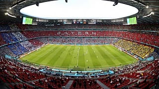 Allianz Arena in München, wo an diesem Mittwoch die deutsche Nationalmannschaft gegen Ungarn spielen wird.